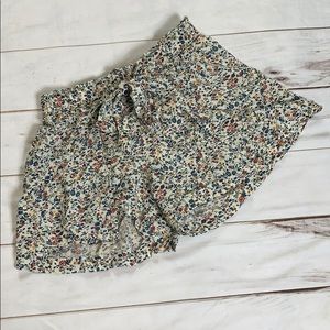 Madewell Floral Drapey Pull On Shorts